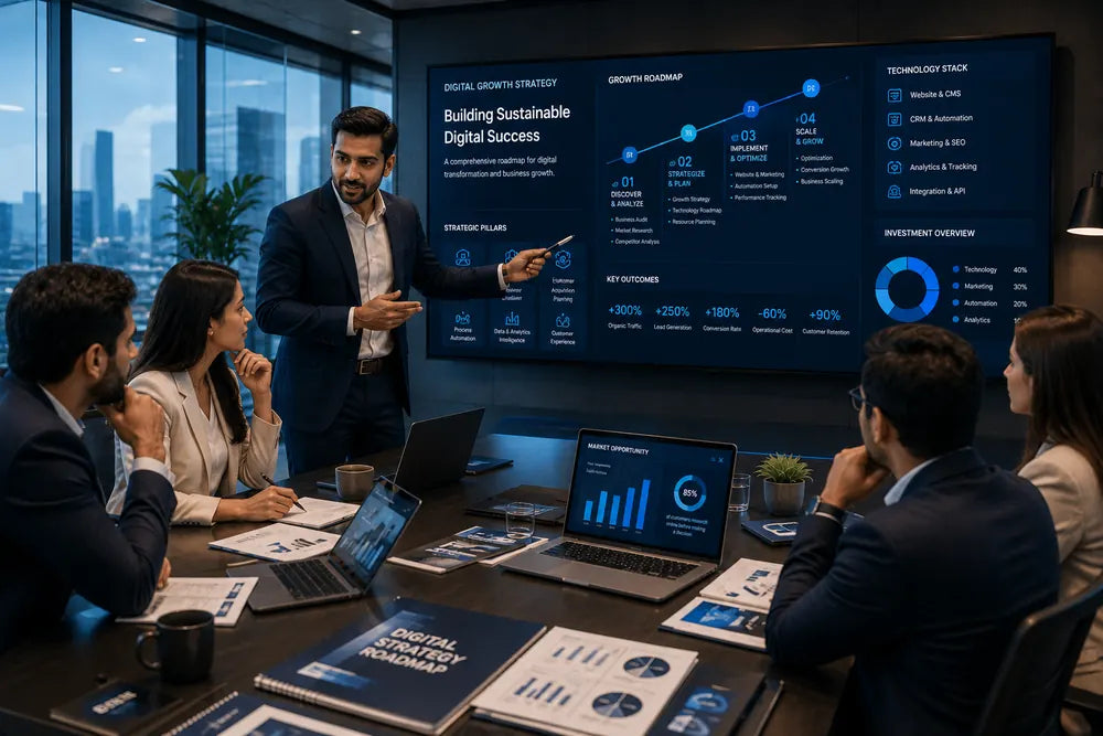 Digital growth strategy consulting session